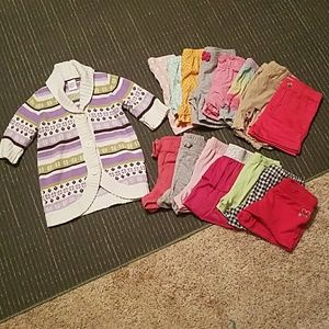 Lot of girls 3T shorts and jacket